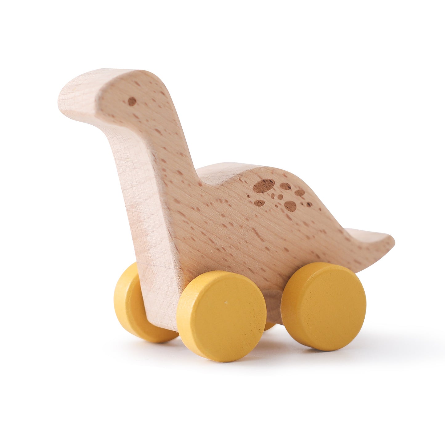 Träleksak, dinosaurier som rullar