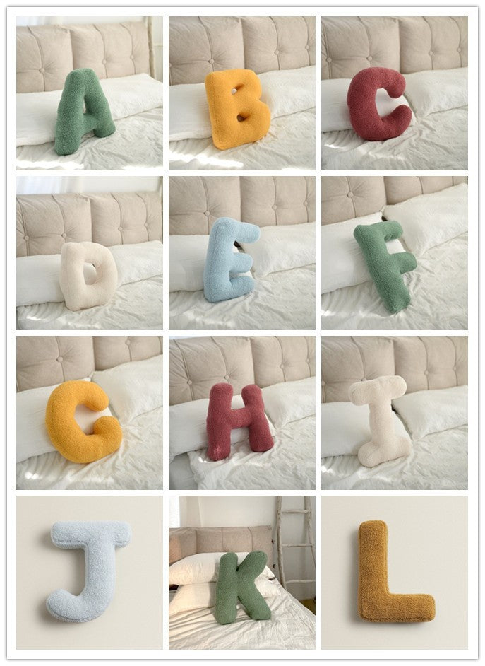 Pillow, letters A to Z