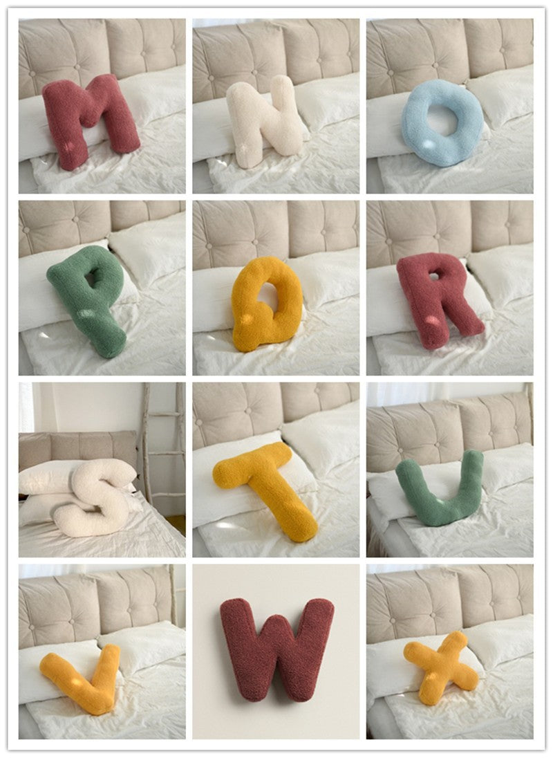 Pillow, letters A to Z