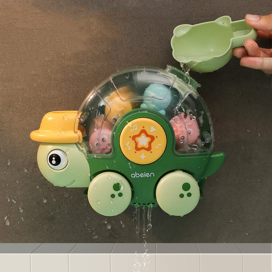Spinning bath toy, turtle